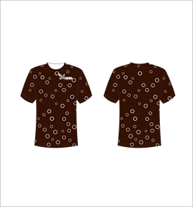 T-shirt à manches courtes pour homme Ferocious, motif à pois, col rond, coupe classique, respirant, vêtement décontracté - Product Image 1