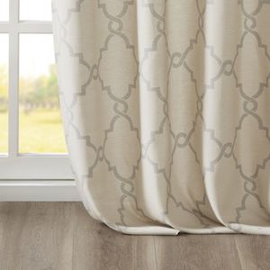 Pannello tenda finestra superiore Grommet con stampa traforata solo mantovana 1 pz - Product Image 5