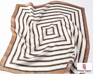 Custom Logo Printed Satin Scarf Wholesale OEM ODM Fashion Service Provider Nigeria Ghana Kenya Congo Senegal Tanzania Private - Product Image 1