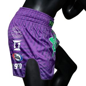 Pantalones Cortos de Muay Thai Fairtex Hechos a Medida, Venta Caliente OEM, 100% Poliéster Elástico para Entrenamiento de Artes Marciales, Combate y Competencia, para Hombre - Product Image 5