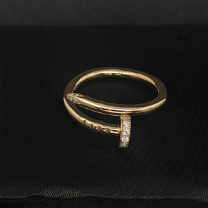 Classic Custom Fashion Women <b>Rings</b> Trendy Anniversary Gift <b>Open</b> Lab Grown Diamond White D Color Brilliant Cut Luxury 14k Gold - Product Image 2