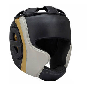 Protection intégrale du visage, casque d'arts martiaux, protège-tête professionnel en microfibre - Équipement d'entraînement absorbant les chocs pour le kickboxing - Product Image 1