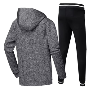 Chándal Deportivo Personalizado al por Mayor, Chándal para Hombre en Color Liso con Combinación de Poliéster y Algodón - Product Image 5