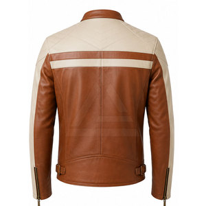 Chaqueta de motociclista para hombre con elegante diseño de cuello alto y materiales duraderos para viajes por carretera y looks casuales. - Product Image 2