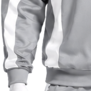 Sweat-shirt athlétique à col rond en tissu argenté pour homme, manches longues, pull contrastant, décontracté, pour l'entraînement, la gym, le sport, personnalisable - Product Image 6