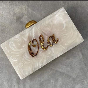 Monedero de resina epoxi, bolso de mano de resina con temática de noche, estilo antiguo para decoración y regalo de bodas - Product Image 3