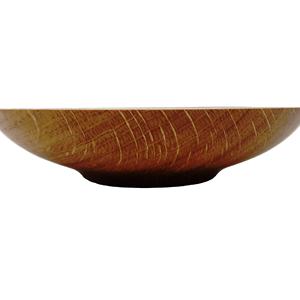 Tazón Redondo de Resina Hecho a Mano con Base Redondeada y Acabado Brillante en Degradado Marrón Madera, Tazones Decorativos para Servir, Utensilios de Cocina Ecológicos de Origen Indio - Product Image 1