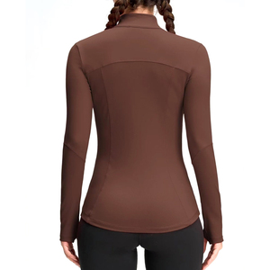 Wholesale Lightweight <b>Yoga</b> Running <b>Jacket</b> Zipper Women Breathable Eco-Friendly - Product Image 2