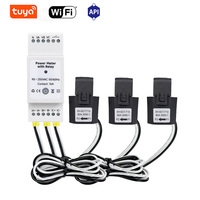 Moniteur d'énergie intelligent OWON PC473 Tuya avec relais de contact DRt, triphasé, rail DIN, WiFi pour CT à pince 5.2, gestion de l'énergie