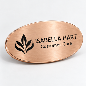Placa de Identificación Personalizada con Nombre, Insignia Metálica para Empleados, Logotipo Personalizado, Venta al Por Mayor OEM - Product Image 2