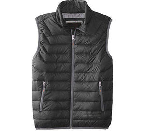 Chaleco Negro Acolchado Sin Mangas para Mujer, Personalizado y a la Moda, con Bolsillos con Cremallera, Ropa Ecuestre de Poliéster 2026 - Product Image 1