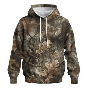 Sweat-shirt à capuche polaire personnalisé pour homme, imprimé camouflage par sublimation, chaud pour l'hiver, idéal pour la chasse - Product Image 1