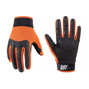 Gants de cyclisme VTT à doigts complets, paume texturée pour une meilleure adhérence, dos en maille respirante, poignet élastique, logo personnalisé, OEM, ODM, marque privée, vente en gros - Product Image 1