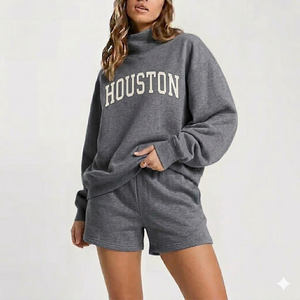 เซ็ตเสื้อคอเต่าและกางเกงขาสั้น Zen Coordinated สำหรับผู้หญิง ชุดฤดูหนาว อ่อนโยน อบอุ่น สบายๆ สง่างาม มีสไตล์ คอลเลคชั่นสำหรับใส่ทุกวัน - Product Image 1