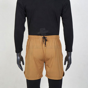Shorts d'entraînement sportifs personnalisables pour hommes avec cordon de serrage à la taille, cordon de serrage réglable et poches latérales pratiques - Product Image 5