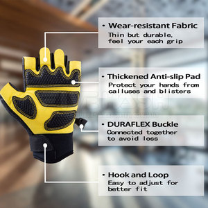 New Style Exercise <b>Training</b> Weightlifting <b>Gloves</b> Gym Fitness Half Finger <b>Weight</b> Lifting <b>Gloves</b> - Product Image 2