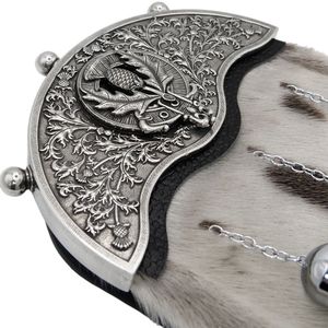 High Quality Top-Notch Leather Belt Sporran Bag Semi Dress Sporran with 3 Tassels Custom Logo Durable <b>Pipe</b> Band Sporrans - Product Image 6