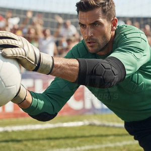 Protège-coudes de gardien de but personnalisés : Protection professionnelle en mousse, manchon de compression réglable, personnalisation pour équipes de football - Product Image 3