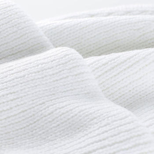 Weiße Gerippte Strickmütze Unisex Erwachsene Lässige Winter Warme 100% Polyester Mütze mit Umschlagkante Einfarbig Outdoor - Product Image 3