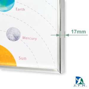 SYH Aluminum <b>Frame</b> Magnetic Solar System Board for Kids Learning with Sublimation Printing CPSIA Certified Single Sided - Product Image 2