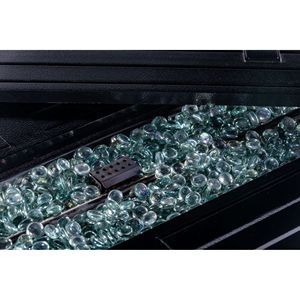 Rectangular Outdoor Propane <b>Fire</b> <b>Pit</b> <b>Table</b> with Stainless Steel Burner and <b>Fire</b> Glass for Patio Backyard Heat - Product Image 4