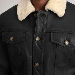 Trex Export Original Genuine <b>Leather</b> <b>Jacket</b> for <b>Mens</b> Classic Fashionable <b>Leather</b> <b>Jacket</b> Biker Motorcycle - Product Image 1