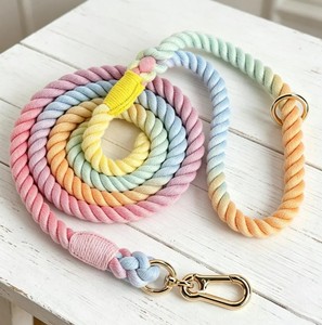 SN HANDICRAFTS Eco-Friendly 100% Cotton <b>Dog</b> <b>Leash</b> Animal Pattern Bowknot Decoration Modern Style Durable Low Price All Colors - Product Image 1