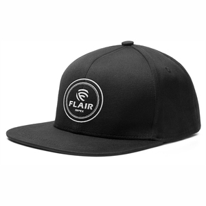 Gorra Snapback Personalizada de 6 Paneles con Visera Plana – Gorra de Algodón Sarga Negro Azabache Premium para Streetwear al por Mayor OEM - Product Image 3