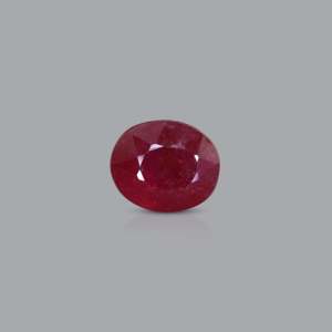3.6 Carat Natural Ruby Loose Gemstone Oval Cut 8x10mm for Fine Jewelry - Product Image 1