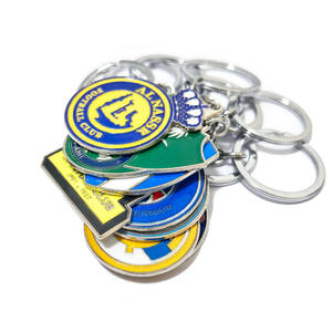 Porte-clés en métal double face coloré avec emblème des clubs de football <span class=keywords><strong>PSG</strong></span>, Al Ittihad, Al Hilal, Barcelone, Al Nassr – Cadeau pour fans - Product Image 5