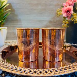 Coffret cadeau de gourdes en cuivre 100% pur, écologiques, pour la détoxification et l'hydratation bien-être. - Product Image 1