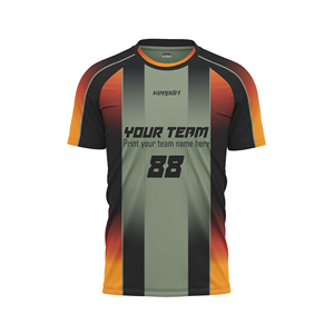 Maillots de football personnalisés pour équipes – Service OEM – Spandex/Polyester respirant, extensible dans quatre directions, anti-transpiration, séchage rapide, unisexe - Product Image 3