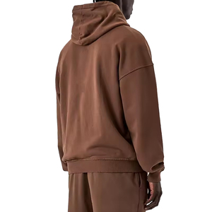 Sudadera con Capucha de Felpa de Alta Calidad, 100% Algodón, Estilo Urbano Invernal, Personalizada, de Gran Gramaje, Corte Holgado, Hombros Caídos - Product Image 6