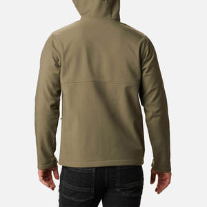 Blouson bomber à capuche pour homme, coupe ajustée, tissu denim, coupe-vent, fermeture éclair, vêtement décontracté pour l'automne, coupe classique, couleur unie - Product Image 4