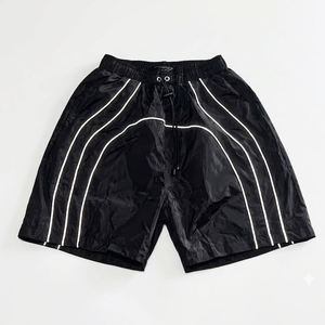 New RTS High Sales Custom Printed Logo Black High Quality Men's Nylon <b>Wind</b> <b>Breaker</b> Shorts Sets Stylish Men Set Streetwear Jacket - Product Image 4