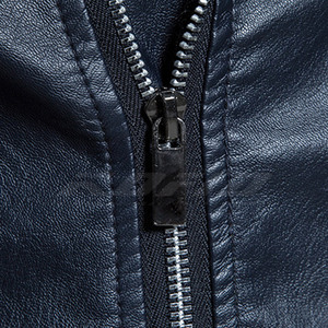 Chaqueta de Cuero para Hombre de Color Sólido, Moderna, Cómoda, Material Premium, Uso Diario - Product Image 6