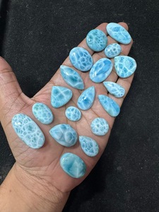Pierres précieuses de Larimar de qualité supérieure AAA |   Formes variées et tailles personnalisées |   Pierres naturelles faites à la main pour bagues et pendentifs. - Product Image 1