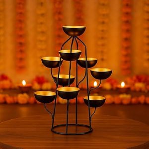 Candélabre avec 9 supports de bougies résistants à la chaleur pour les activités religieuses - Product Image 5
