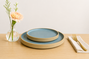 Premium Minimalist Matte Blue <b>Ceramic</b> Dinner <b>Plate</b> – Modern Round Stoneware Serving <b>Plate</b> for Everyday Dining & Home Decor - Product Image 3
