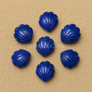 Perles de coquillage Lapis Lazuli 12 mm, perles de pierres précieuses bleues pour la fabrication de bijoux, bracelets, colliers, créations artisanales, fournisseur en gros - Product Image 2