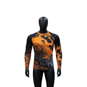 High Quality Eco-Friendly Quick Dry Full Sleeve MMA Rash Guards Men Customizable Options Breathable Polyester/Nylon Customized - Product Image 1