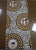 Tissu en coton imprimé africain personnalisé Ankara Kitenge Nigéria Ghana Kenya pour vêtements de mariage et d'église OEM ODM