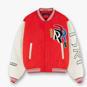 Veste universitaire vintage personnalisée avec logo, style streetwear, veste de baseball, fabrication sous marque privée - Product Image 1