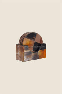 Juego de Posavasos de Cuerno Real Hechos a Mano de Alta Gama, Calidad Élite para Hoteles, Restaurantes, Bares, Cafeterías, Hogares, Decoración de Mesa, Protección - Product Image 5