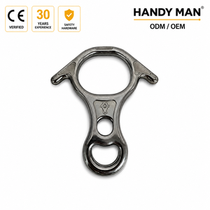 Descensor en Forma de 8 de Acero Inoxidable 316, Resistencia a la Rotura de 50 kN, Acabado Antivibración Resistente a la Corrosión, 593 g, Handy Man RP101 - Product Image 1