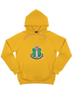Sudadera con Capucha de Alta Calidad para Regalo de Hermandad AKA, Sudadera con Logotipo Bordado en Chenille Personalizado, Sudadera con Letras Griegas Personalizadas Estilo Universitario - Product Image 6