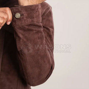 เสื้อแจ็คเก็ตทรัคเกอร์ผู้ชาย Low Moq ดีไซน์เนอร์คุณภาพสูง เสื้อแจ็คเก็ตทรัคเกอร์ผู้ชายสไตล์มินิมอล ผ้าเนื้อเรียบ สวมใส่สบาย รุ่นปี 2026 - Product Image 4