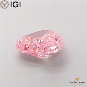 Diamant de laboratoire CVD VS1 Clarity, couleur rose vif fantaisie, taille cœur, 3,00 carats, certifié IGI, pour centre de bijoux personnalisé - Product Image 5
