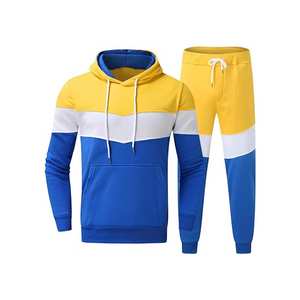 ชุดเซ็ตเสื้อฮู้ดดี้และกางเกงคาร์โก้ทรงขาบานสำหรับผู้ชาย - Product Image 2