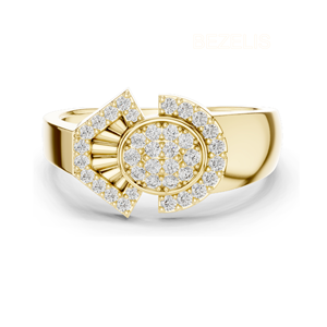 Bague solitaire classique en diamant de laboratoire taille brillant rond avec griffes sécurisées en platine – Luxe intemporel au quotidien - Product Image 1
